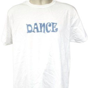Set of 4 Dance Blue Puff Glitter Lettering Shirt Jazz Tap Ballet Hip Hop Swing